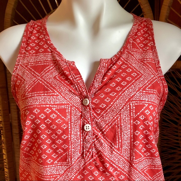 THE NORTH FACE Barilles Button Tank Top Orange Med - Picture 2 of 15